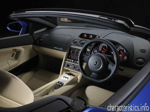 LAMBORGHINI Generation
 Gallardo Roadster 5.0i V10 (520 Hp) Τεχνικά χαρακτηριστικά
